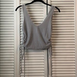 NWT Velvet  Cropped Tank Lace Up Sides